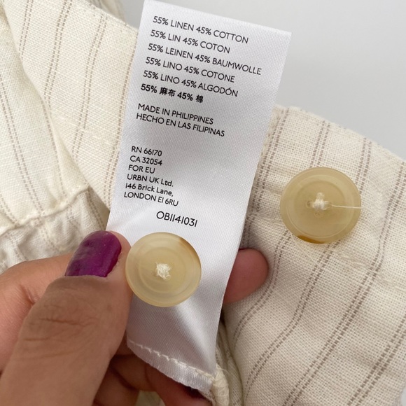 NWT Anthro Sammie Striped Paperbag- Waist Pants - Picture 10 of 10